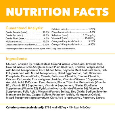 Show full view: Iams Proactive Health Smart Small Breed Puppy with Real Chicken Dry Dog Food, 7-lb bag slide 7 of 11