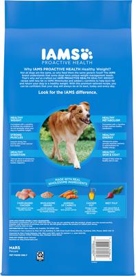 Show full view: Iams Proactive Health Adult Healthy Weight Control with Real Chicken Dry Dog Food, 7-lb bag slide 3 of 11