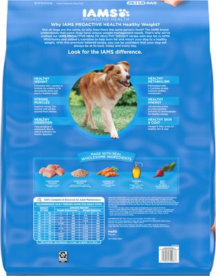 Show full view: Iams MiniChunks Small Kibble + ProActive Health Healthy Weight Dry Dog Food slide 7 of 9