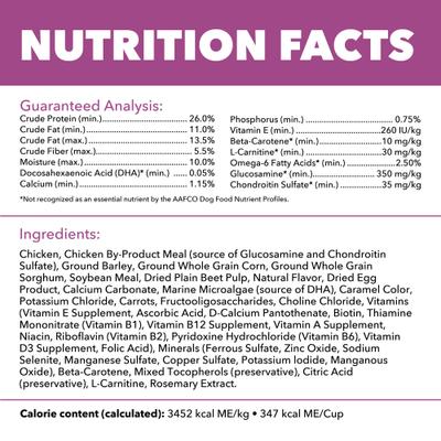 Show full view: Iams Proactive Health Healthy Aging Large Breed Adult Senior with Real Chicken Dry Dog Food, 30-lb bag slide 7 of 11