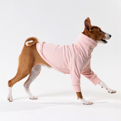 Show full view: Pebot Buttercup Fleece Dog & Cat Shirt, Pink & Dark Pink Stripe, 12 slide 4 of 6