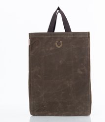 CB Station Personalized Waxed Market Tote Bag, Olive, Horseshoe