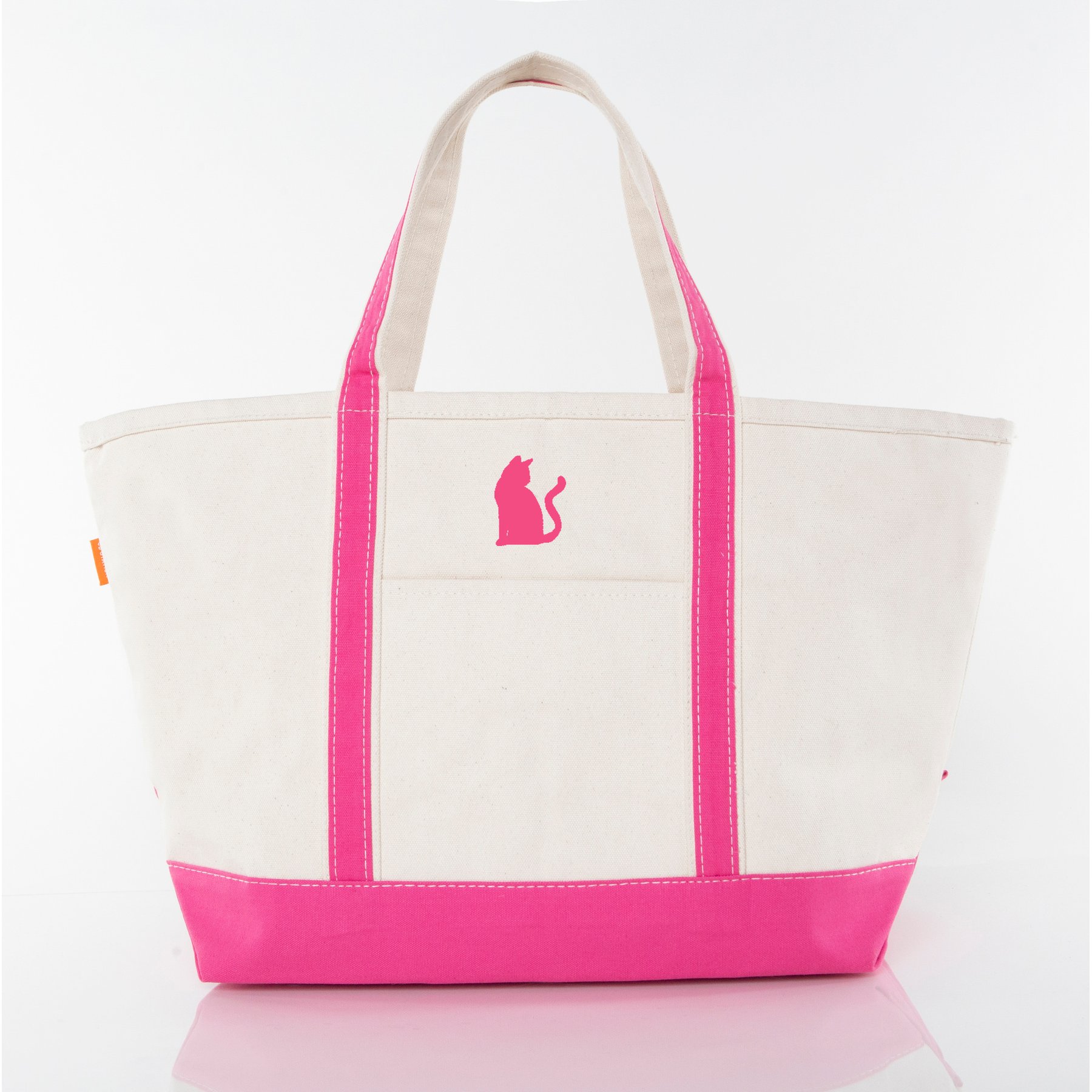CB Station Classic Tote Bag, Hot Pink, Large, Cat