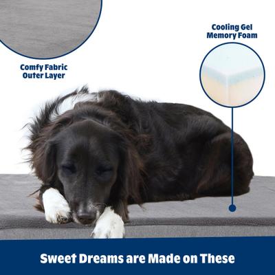 Show full view: BARK Orthopedic Dog Bed, Medium, Grey slide 2 of 7