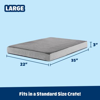 Show full view: BARK Orthopedic Dog Bed, Large, Grey slide 4 of 9