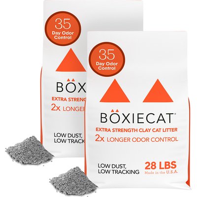 Boxiecat Boxiecat Extra Strength Odor Control Clumping Clay Cat & Kitty Litter, 56-lb bundle