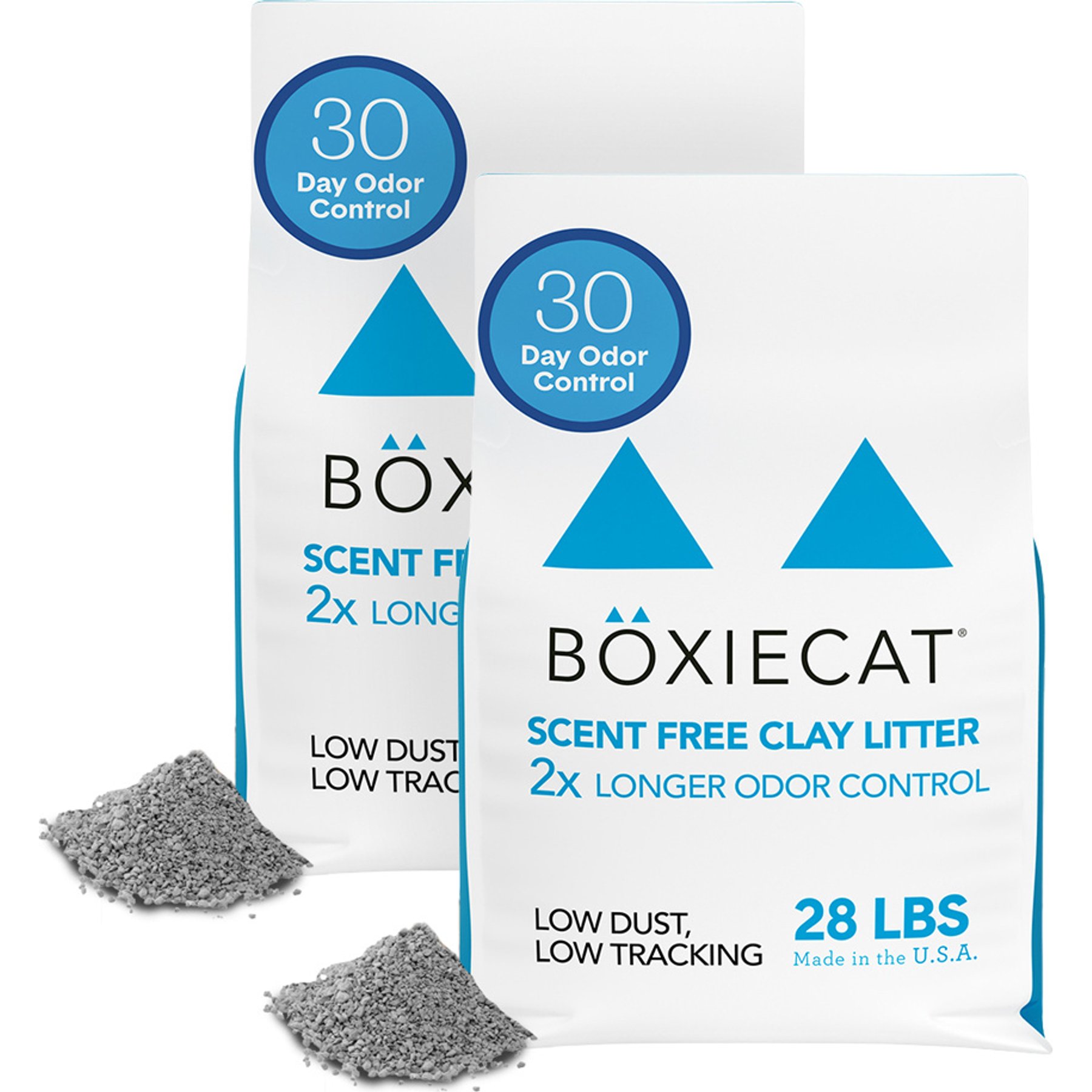 Boxiecat Unscented Odor Control Clumping Clay Cat & Kitty Litter, 56-lb bundle