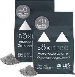 Boxiecat Self-Cleaning Probiotic Clumping Clay Cat & Kitty Litter, 56-lb bundle