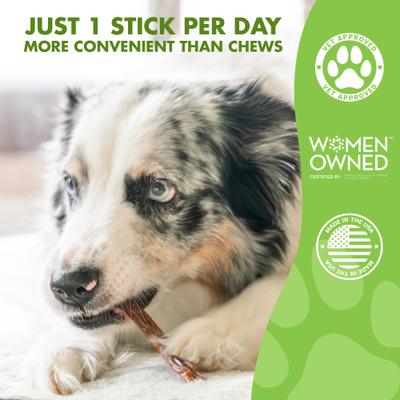 Show full view: Liquid-Vet MAGIC-STIX Joints, Teeth & Fun in One Chicken Flavor Chew Supplement for Medium & Large Dogs, 30 count slide 4 of 10