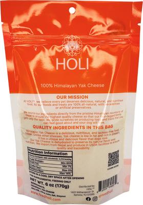 Show full view: HOLI Himalayan Yak Cheese Dehydrated Dog Food Topper, 6-oz bag slide 7 of 7