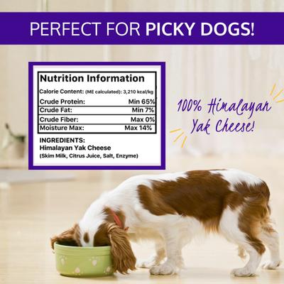 Show full view: HOLI Himalayan Yak Cheese Dehydrated Dog Food Topper, 6-oz bag slide 6 of 7