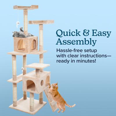 Show full view: Pet Adobe Multi-Level 66.3-in Cat Tree & Condo slide 6 of 9