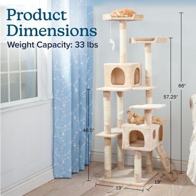 Show full view: Pet Adobe Multi-Level 66.3-in Cat Tree & Condo slide 3 of 9