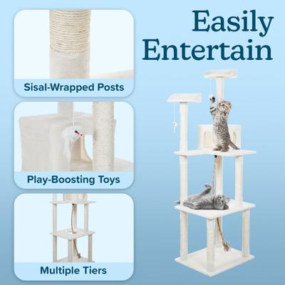 Show full view: Pet Adobe Multi-Level 71.5-in Cat Tree & Condo slide 5 of 9