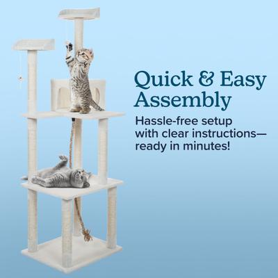 Show full view: Pet Adobe Multi-Level 71.5-in Cat Tree & Condo slide 6 of 9