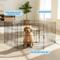 Show in main carousel: Pet Adobe 8-Panel Folding Metal Dog & Cat Playpen & Door, Black, Small slide 3 of 11