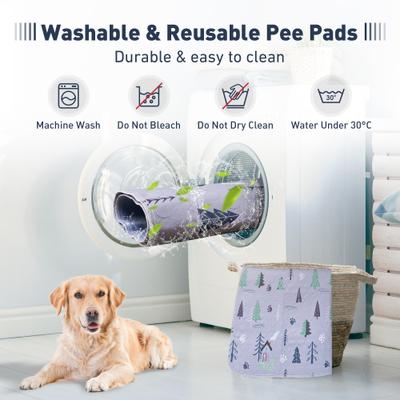 Show full view: UPSKY Washable Super Absorbent Waterproof Leakproof Anti-Slip Dog Pee Pads, 2 count, Grey, 36 × 41-in slide 5 of 7