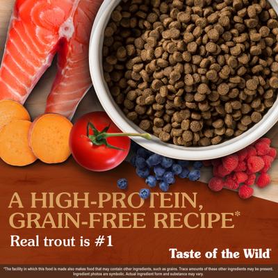Show full view: Taste of the Wild Canyon River Trout & Smoke-Flavored Salmon Grain-Free Dry Cat Food, 14-lb bag slide 5 of 10