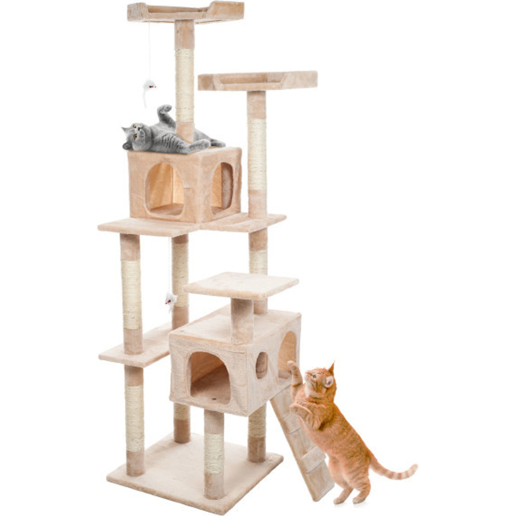 Pet Adobe Multi-Level 66.3-in Cat Tree & Condo