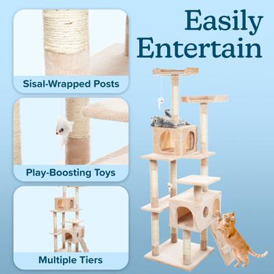 Show full view: Pet Adobe Multi-Level 66.3-in Cat Tree & Condo slide 5 of 9