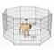Show in main carousel: Pet Adobe 8-Panel Folding Metal Dog & Cat Playpen & Door, Black, Large slide 1 of 11