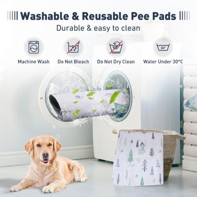 Show full view: UPSKY Washable Super Absorbent Waterproof Leakproof Anti-Slip Dog Pee Pads, 2 count, White, 18 × 24-in slide 5 of 7