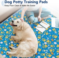UPSKY Washable Reusable Super Absorbent Waterproof Dog Pee Pads, Blue, 2 count, 48 x 60-in slide 2 of 7