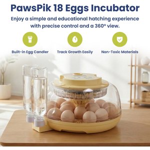 PawsPik Automatic 18 Egg Smart Incubator, Medium