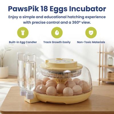 Show full view: PawsPik Automatic 18 Egg Smart Incubator, Medium slide 2 of 9