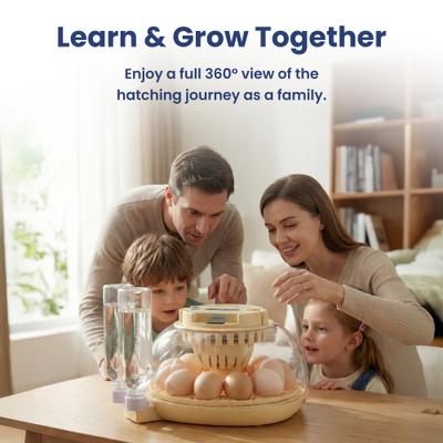 Show full view: PawsPik Automatic 12 Egg Smart Incubator, Small slide 9 of 9