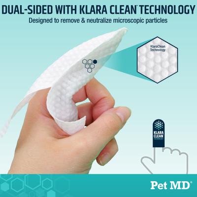 Show full view: Pet MD Dental Finger Dog Dental Care Wipes, 50 count slide 6 of 8