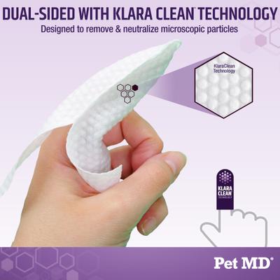 Show full view: Pet MD Tris Ear Finger Dog & Cat Wipes, 50 count slide 5 of 7