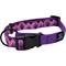 Show in main carousel: Hamilton A Day Together Ribbon Overlay Nylon Standard Dog Collar, Purple Triangle, Small/Medium: 12 to 18-in neck, 5/8-in wide slide 1 of 6