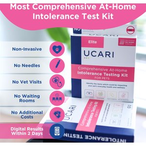 Ucari Comprehensive At-Home Intolerance Elite Testing Kit for Dogs & Cats