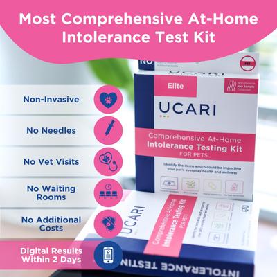 Show full view: Ucari Comprehensive At-Home Intolerance Elite Testing Kit for Dogs & Cats slide 3 of 8