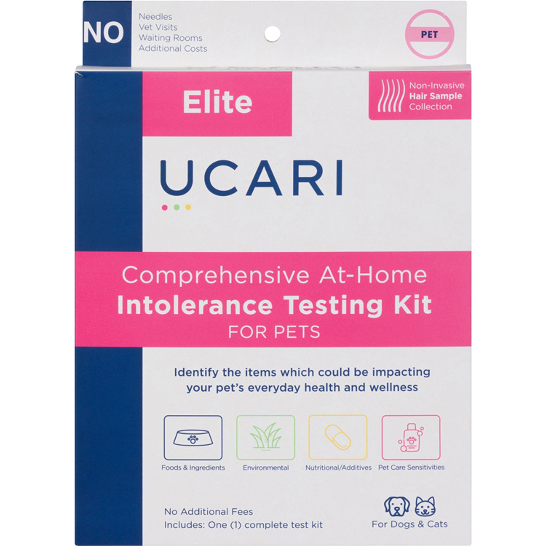 Ucari Comprehensive At-Home Intolerance Elite Testing Kit for Dogs & Cats