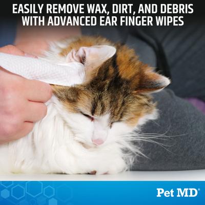 Show full view: Pet MD Advanced Ear Finger Dog & Cat Wipes, 50 count slide 2 of 7