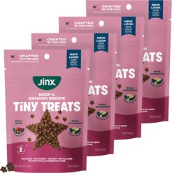 Jinx Beef & Bananas Soft & Chewy Dog Treats, 4-oz bag, 4 count