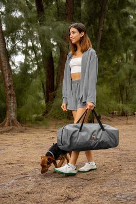 Show full view: Noah & Paw Collapsible Soft-Sided Dog Crate, Grey, 42-in slide 7 of 10