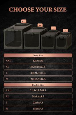Show full view: Noah & Paw Collapsible Soft-Sided Dog Crate, Black, 42-in slide 4 of 9