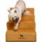 Show in main carousel: Noah & Paw Machine Washable Faux Leather 4 Step Dog Stairs, Camel slide 1 of 10
