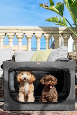Show full view: Noah & Paw Collapsible Soft-Sided Dog Crate, Grey, 30-in slide 2 of 9