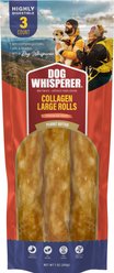 Dog Whisperer Collagen 10-inch Large Peanut Butter Rolls, 7-oz, 3 count