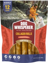 Dog Whisperer Collagen 5-inch Peanut Butter Rolls, 8.5-oz, 12 count