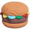Show in main carousel: HuggleHounds Big Buns Foodies Hamburger Ruff-Tex Latex Squeaky Dog Ball Toy, Multicolor, Large slide 3 of 5