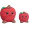 Show in main carousel: HuggleHounds Sweet Cheeks Foodies Apple Ruff-Tex Latex Squeaky Dog Ball Toy, Red, Large slide 1 of 6