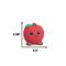 Show in main carousel: HuggleHounds Sweet Cheeks Foodies Apple Ruff-Tex Latex Squeaky Dog Ball Toy, Red, Small slide 2 of 6