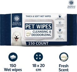 American Kennel Club Hypoallergenic, Alcohol-Free Fresh Dog Wipes, 150 count slide 2 of 3