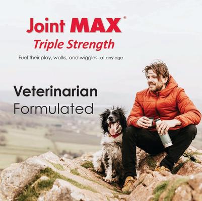 Show full view: Joint MAX Triple Strength Soft Chews Hip Dysplasia & Arthritis, Glucosamine Supplement for Dogs, 120 count slide 5 of 14
