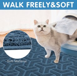 UPSKY Waterproof & Extra Large Pretty Litters Cat Litter Trapping Mat, 35 x 47-in, Blue slide 2 of 7